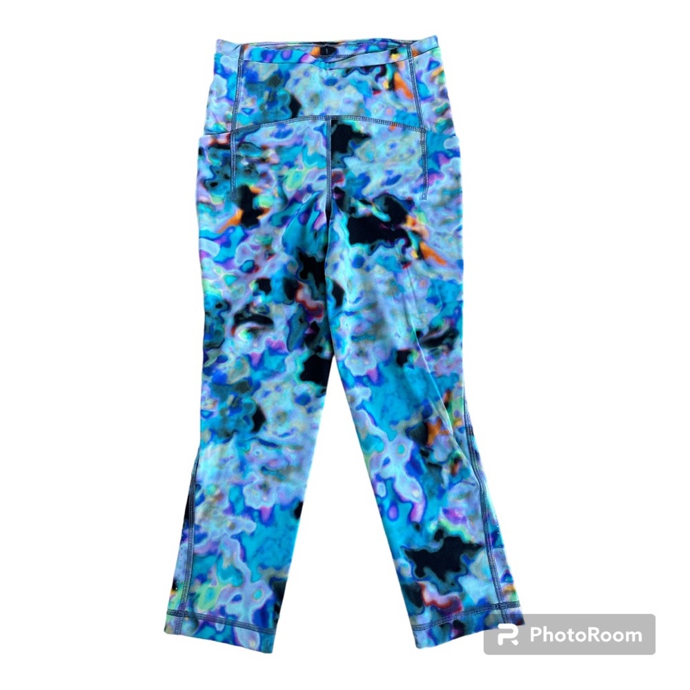Lululemon Seawheeze Swift Speed High-Rise Crop 21" Euphoria Multi | size 4